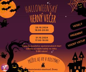 HALLOWEENSKÝ ZÁBAVNÝ VEČER 1