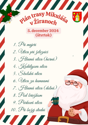 PLÁN TRASY MIKULÁŠA