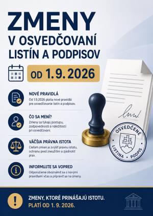 Zmeny v osvedčovaní listín a podpisov od 1.9.2026 1